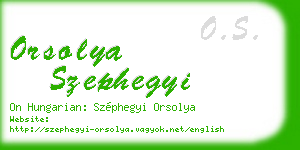 orsolya szephegyi business card